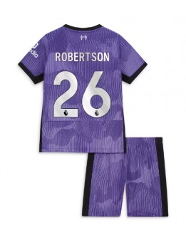 Liverpool Andrew Robertson #26 Ausweichtrikot für Kinder 2023-24 Kurzarm (+ Kurze Hosen)